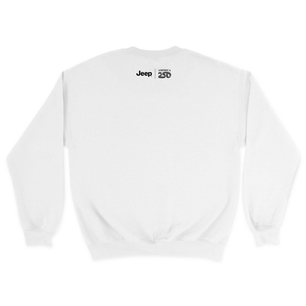 Unisex Medium White Crewneck Sweatshirt