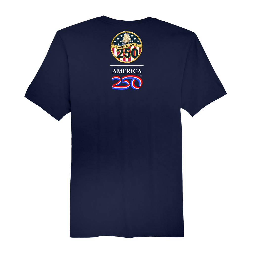 Mens Medium Navy Short Sleeve Tee