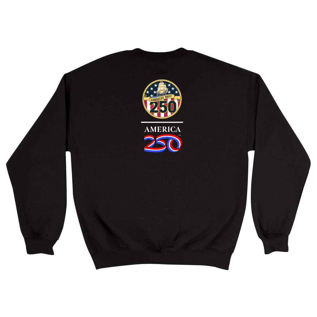 Unisex Medium Black Crewneck Sweatshirt