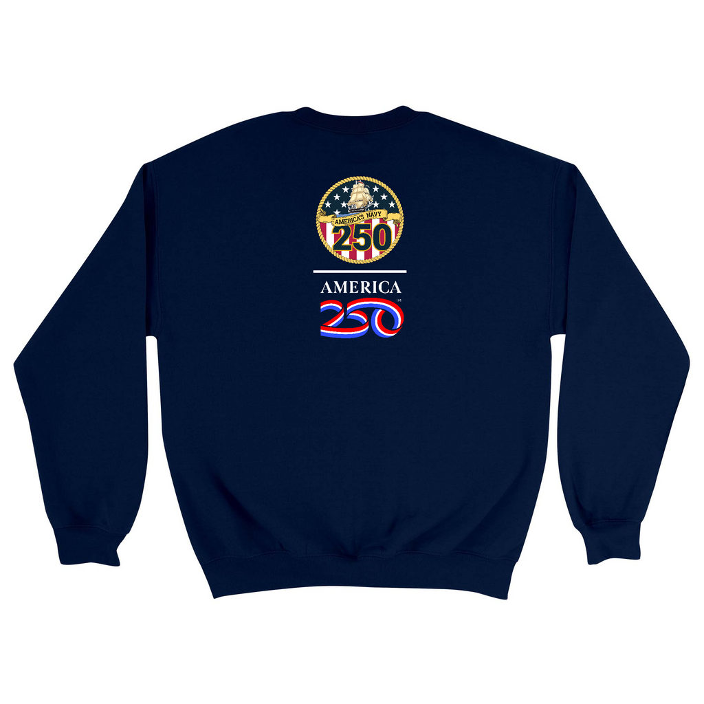Unisex Medium Navy Crewneck Sweatshirt