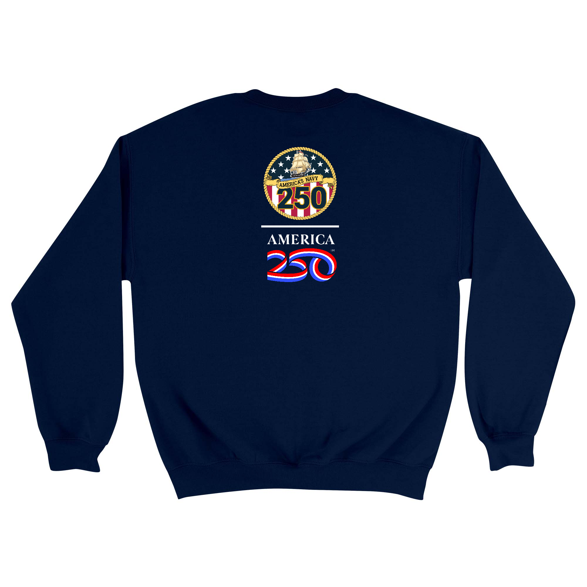 Unisex Medium Navy Crewneck Sweatshirt