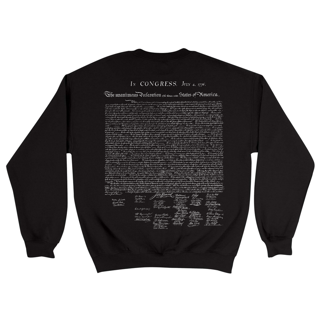 Unisex Medium Black Crewneck Sweatshirt