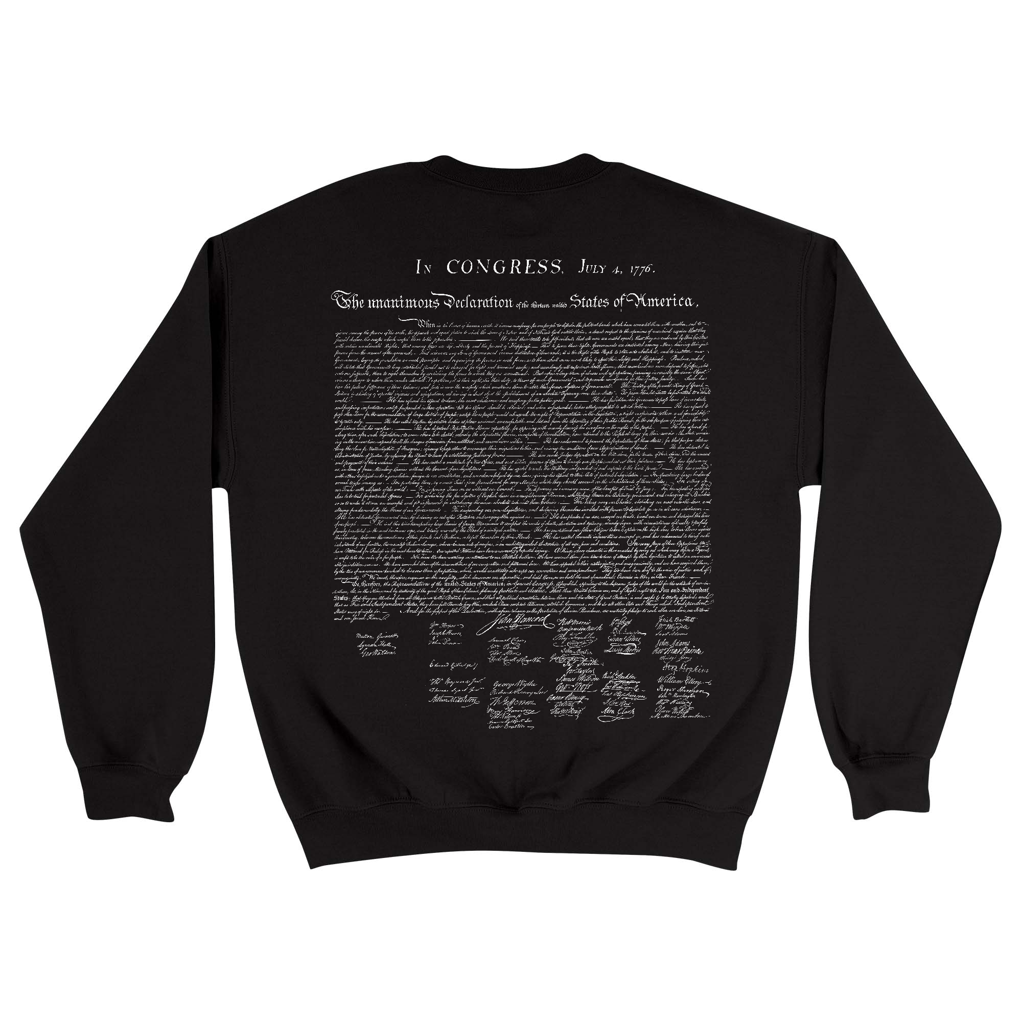 Unisex Medium Black Crewneck Sweatshirt