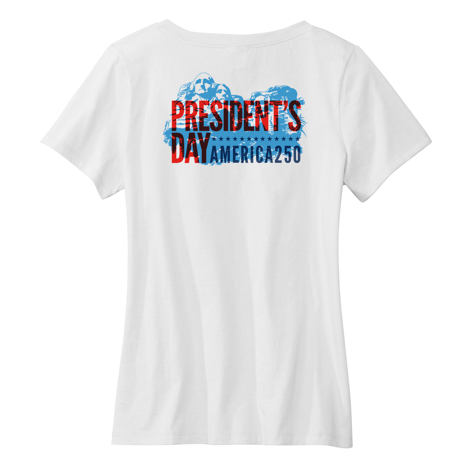 Womens Medium White Short Sleeve V-neck Tee