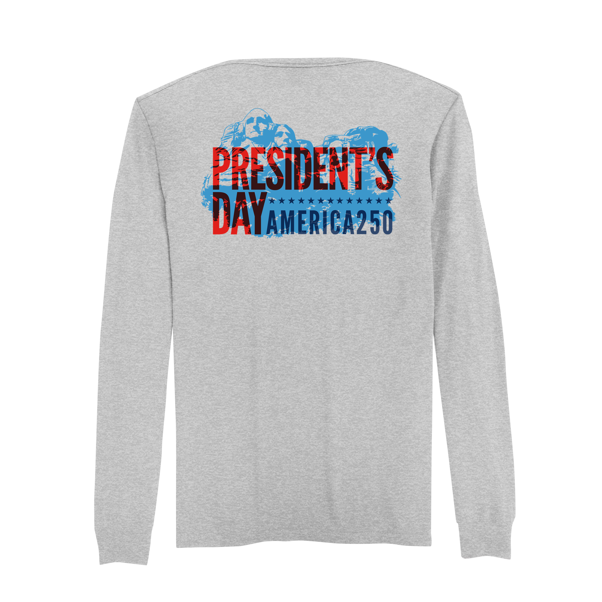 America 250 | Mt. Rushmore (Blue A250 LIT) Cotton Long Sleeve T America 250 | Mt. Rushmore (Blue A250 LIT) Cotton Long Sleeve T