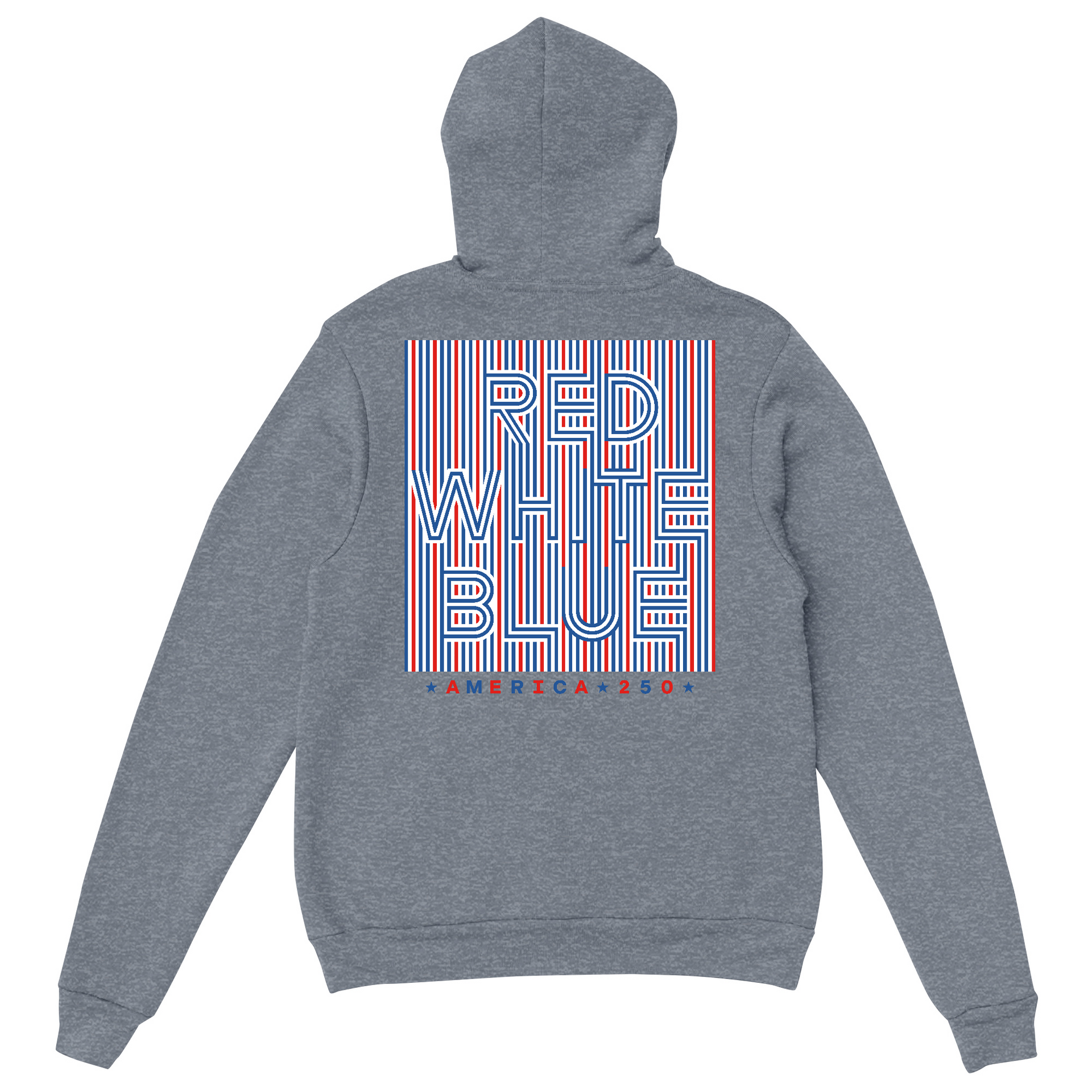 America 250 | Red White & Blue Midweight Hoodie Sweatshirt | Mens