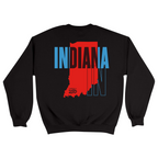 Unisex Medium Black Crewneck Sweatshirt