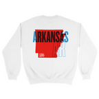 Unisex Medium White Crewneck Sweatshirt