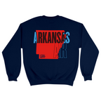 Unisex Medium Navy Crewneck Sweatshirt