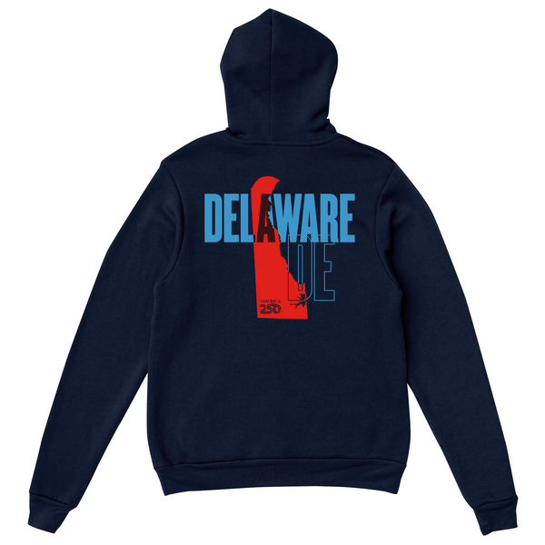Official America250 Delaware Unisex Hoodie