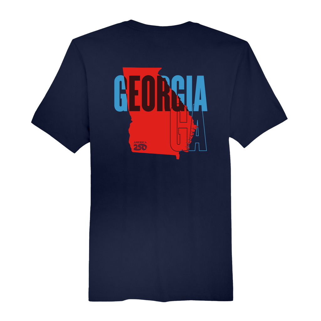 Mens Medium Navy Short Sleeve Tee