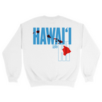 Unisex Medium White Crewneck Sweatshirt