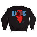 Unisex Medium Black Crewneck Sweatshirt