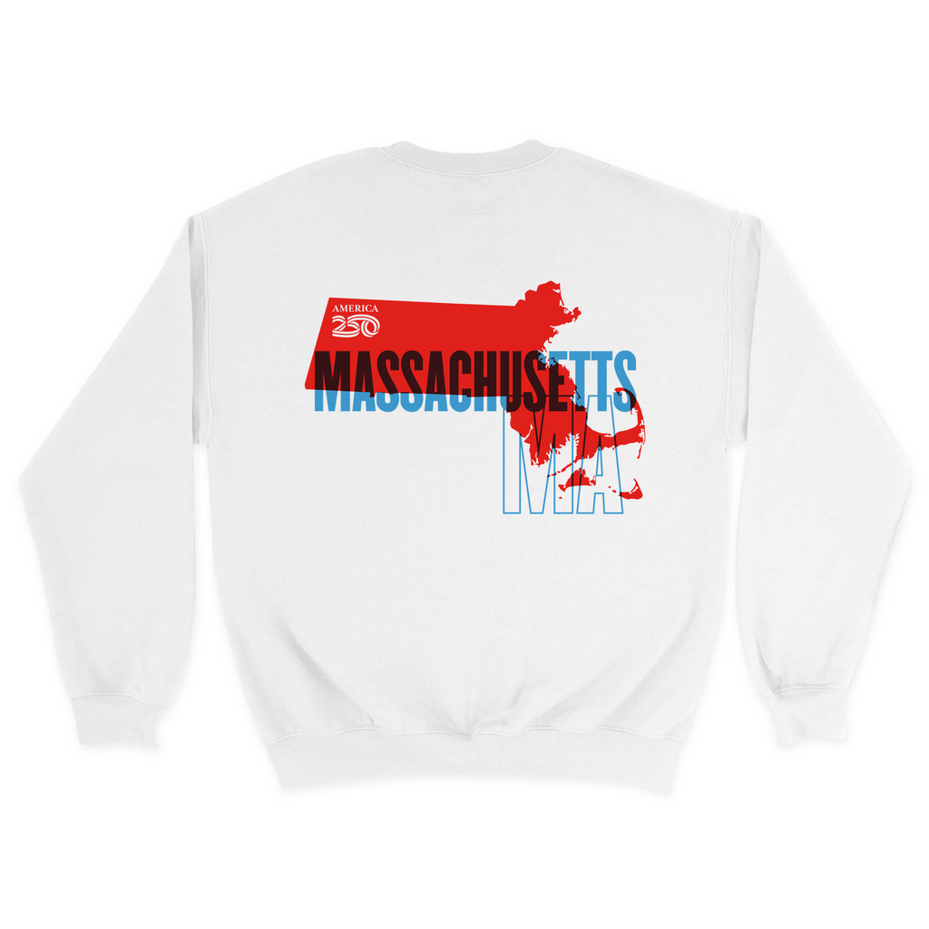 Unisex Medium White Crewneck Sweatshirt