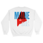 Unisex Medium White Crewneck Sweatshirt