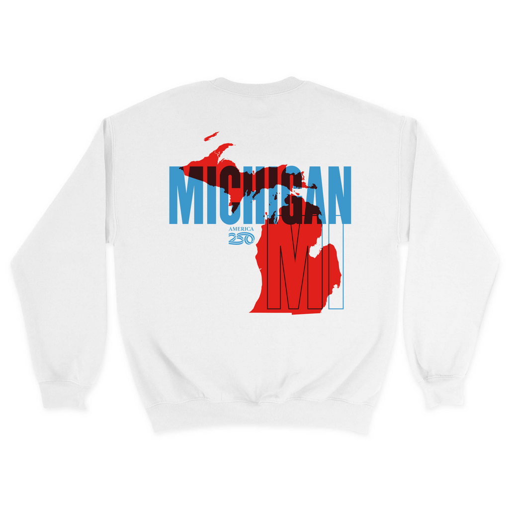 Unisex Medium White Crewneck Sweatshirt
