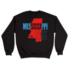 Unisex Medium Black Crewneck Sweatshirt