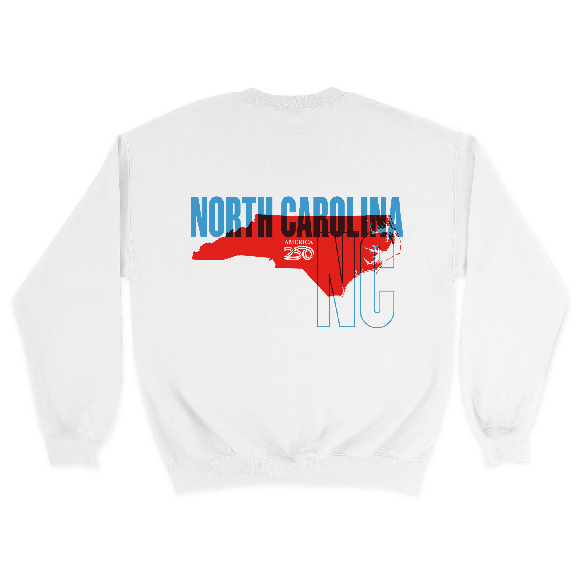 Unisex Medium White Crewneck Sweatshirt