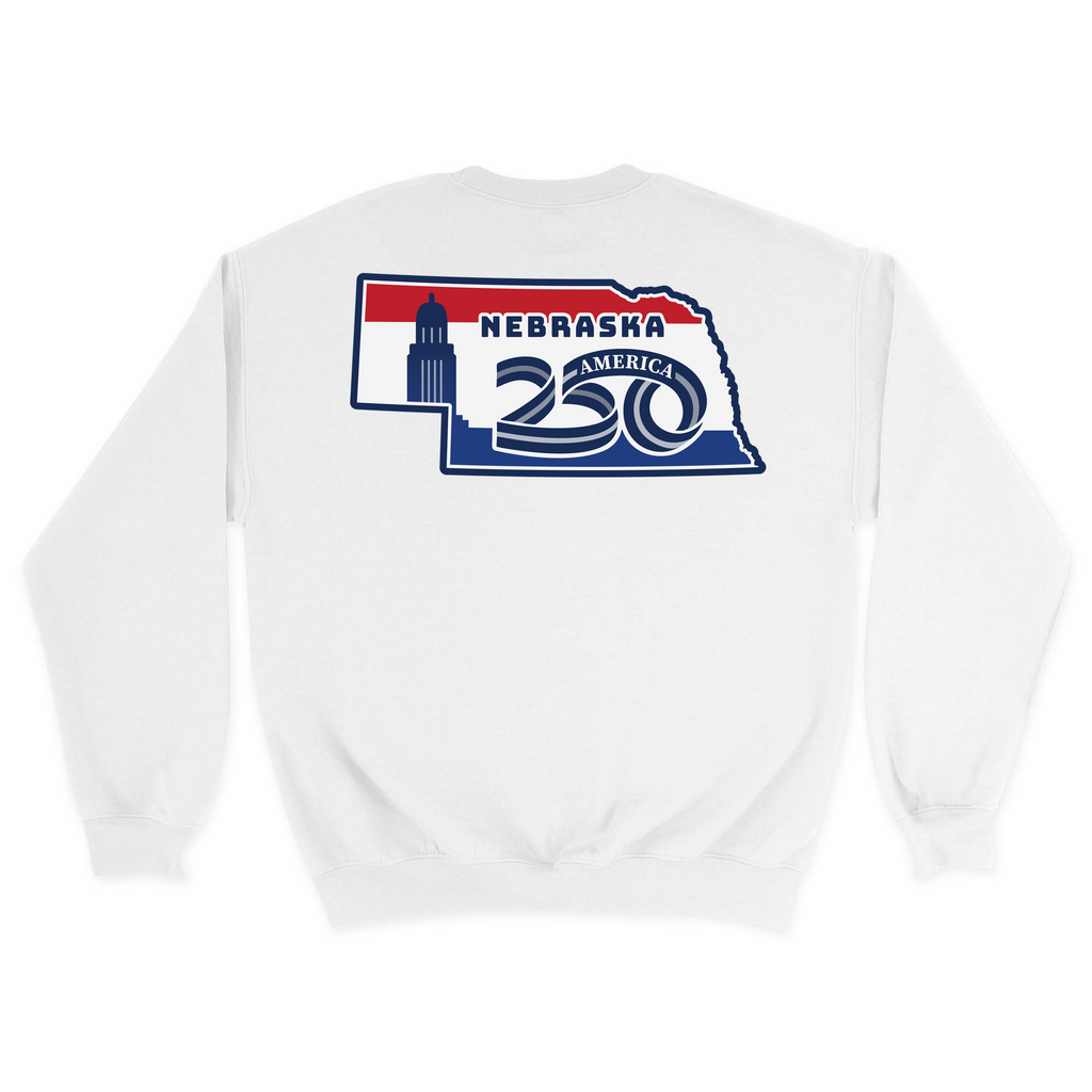 Unisex Medium White Crewneck Sweatshirt
