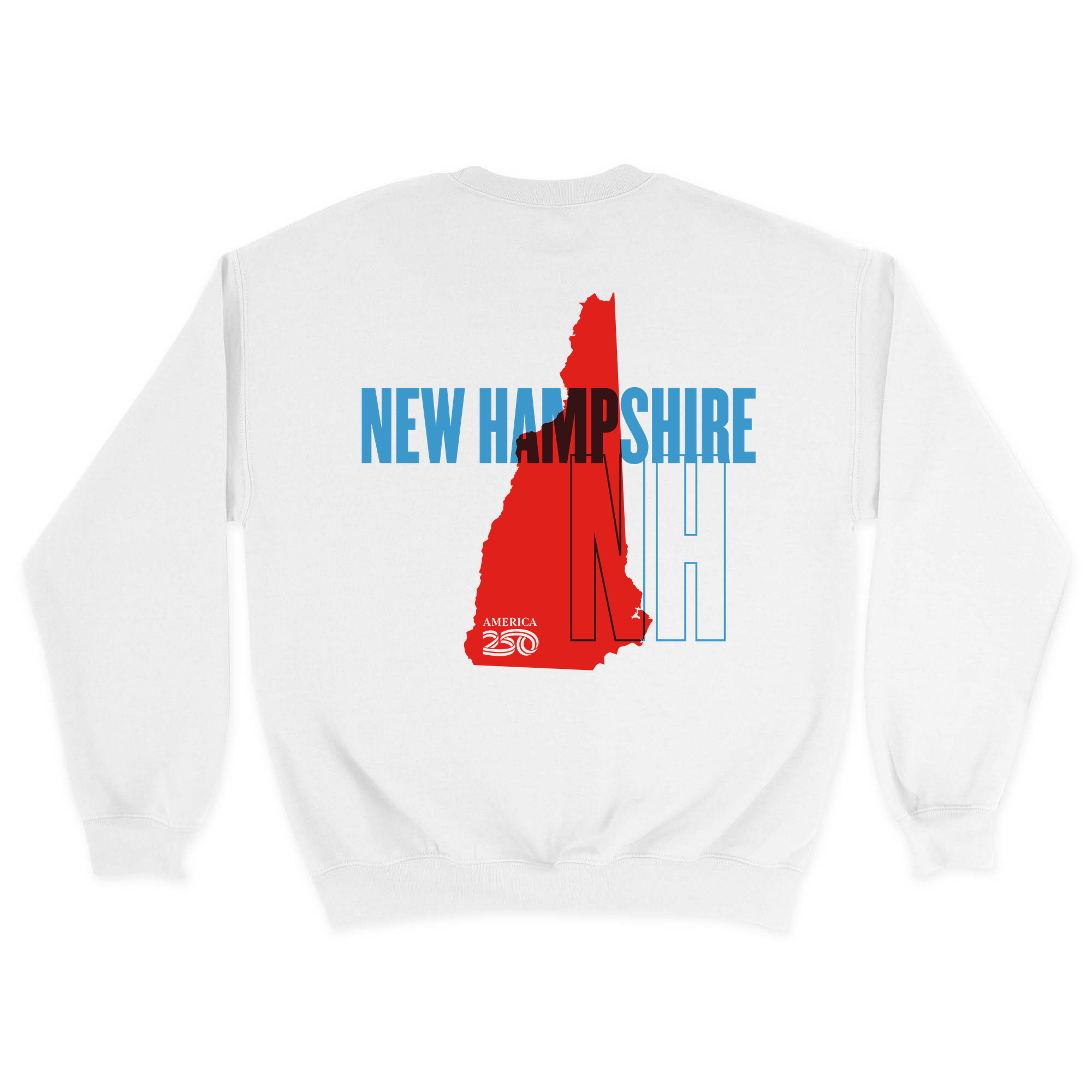 Unisex Medium White Crewneck Sweatshirt