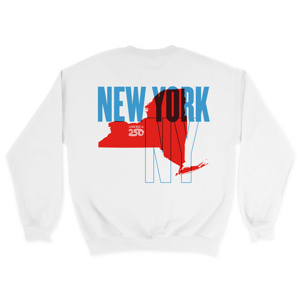 Unisex Medium White Crewneck Sweatshirt