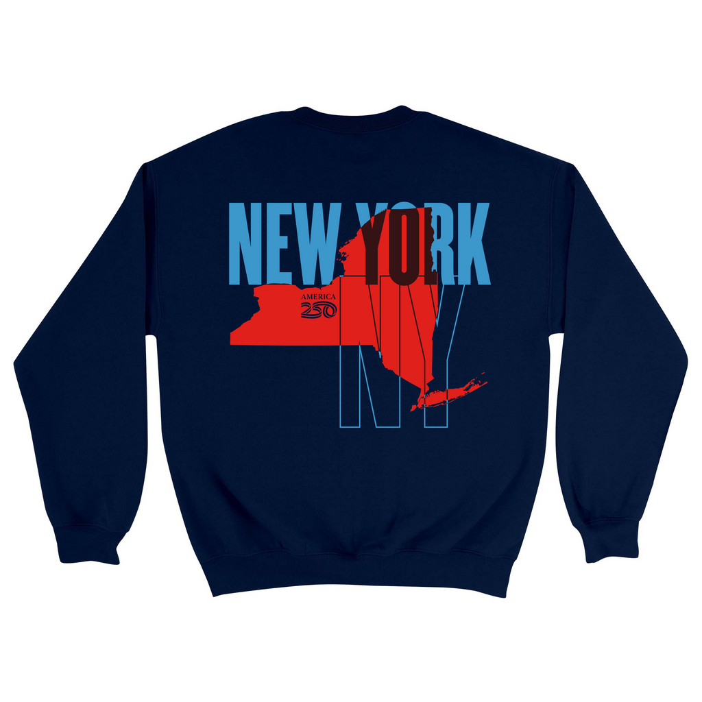 Unisex Medium Navy Crewneck Sweatshirt