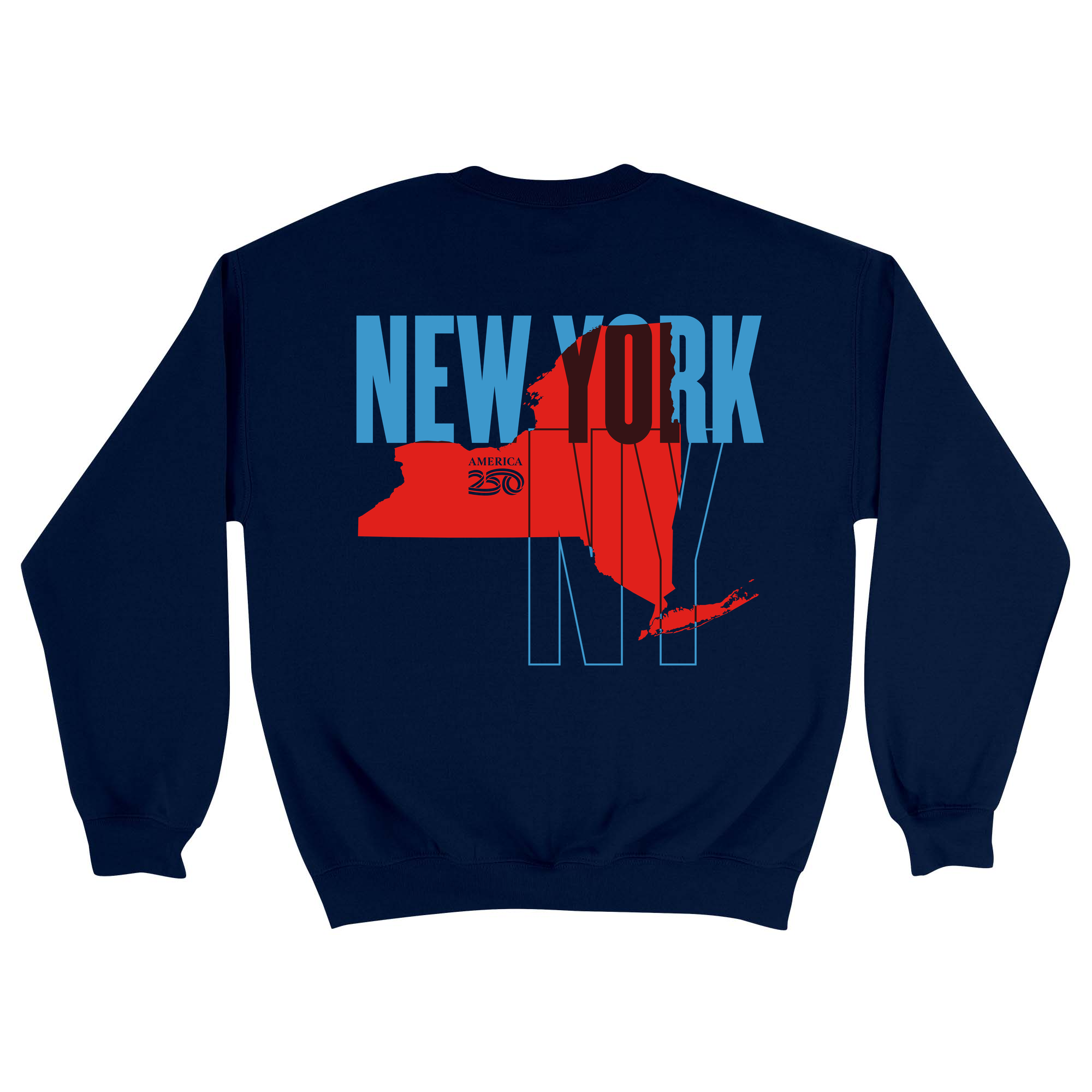 Unisex Medium Navy Crewneck Sweatshirt