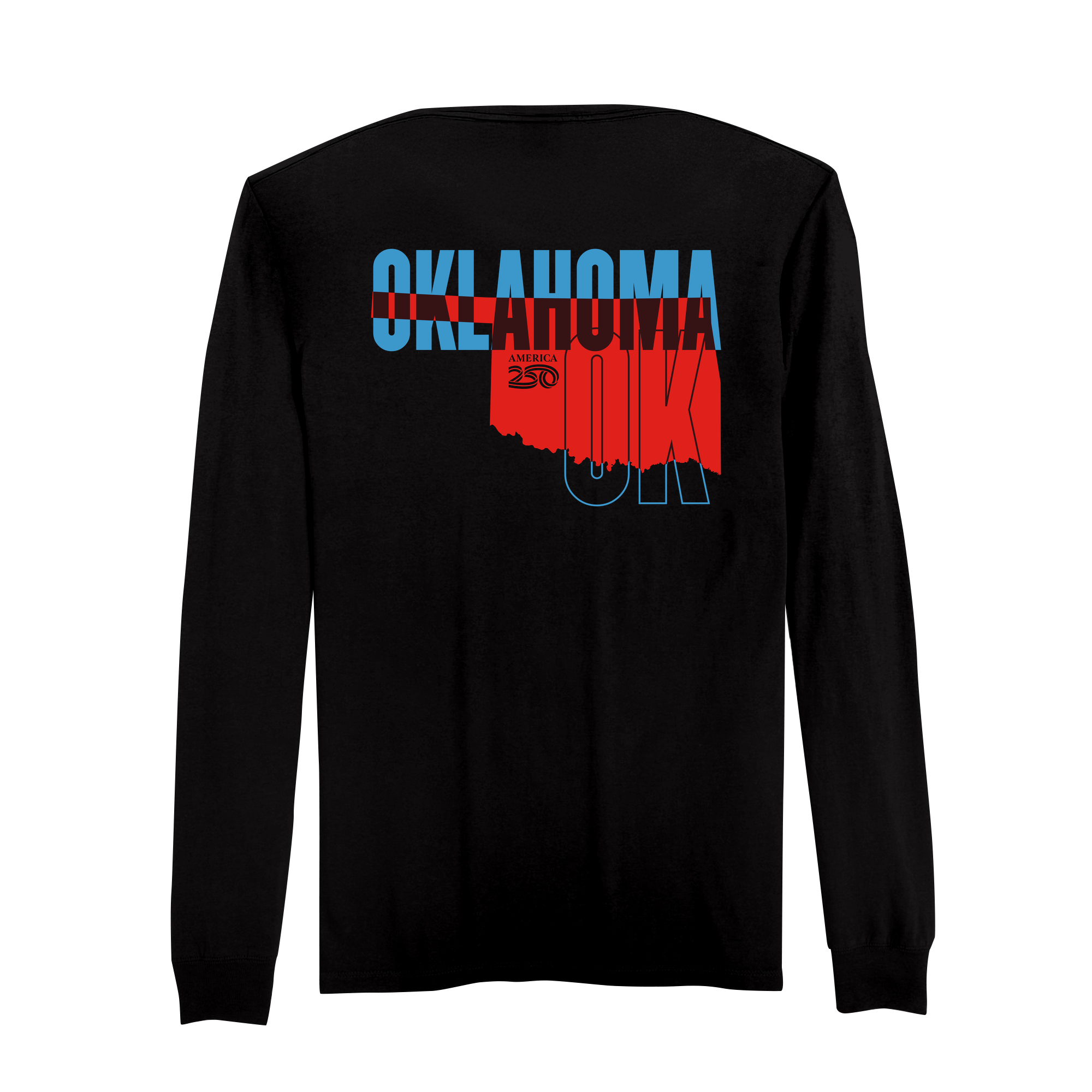 America 250 | Official America250 Oklahoma Cotton Long Sleeve T America 250 | Official America250 Oklahoma Cotton Long Sleeve T