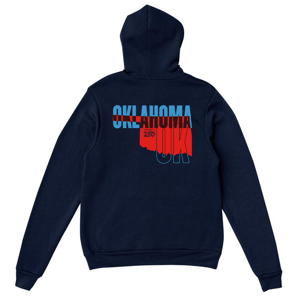 Official America250 Oklahoma Unisex Hoodie