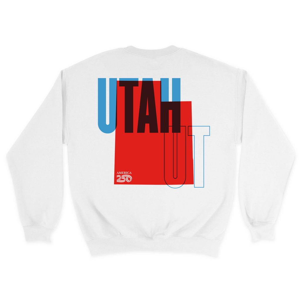Unisex Medium White Crewneck Sweatshirt