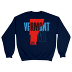 Unisex Medium Navy Crewneck Sweatshirt