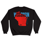Unisex Medium Black Crewneck Sweatshirt