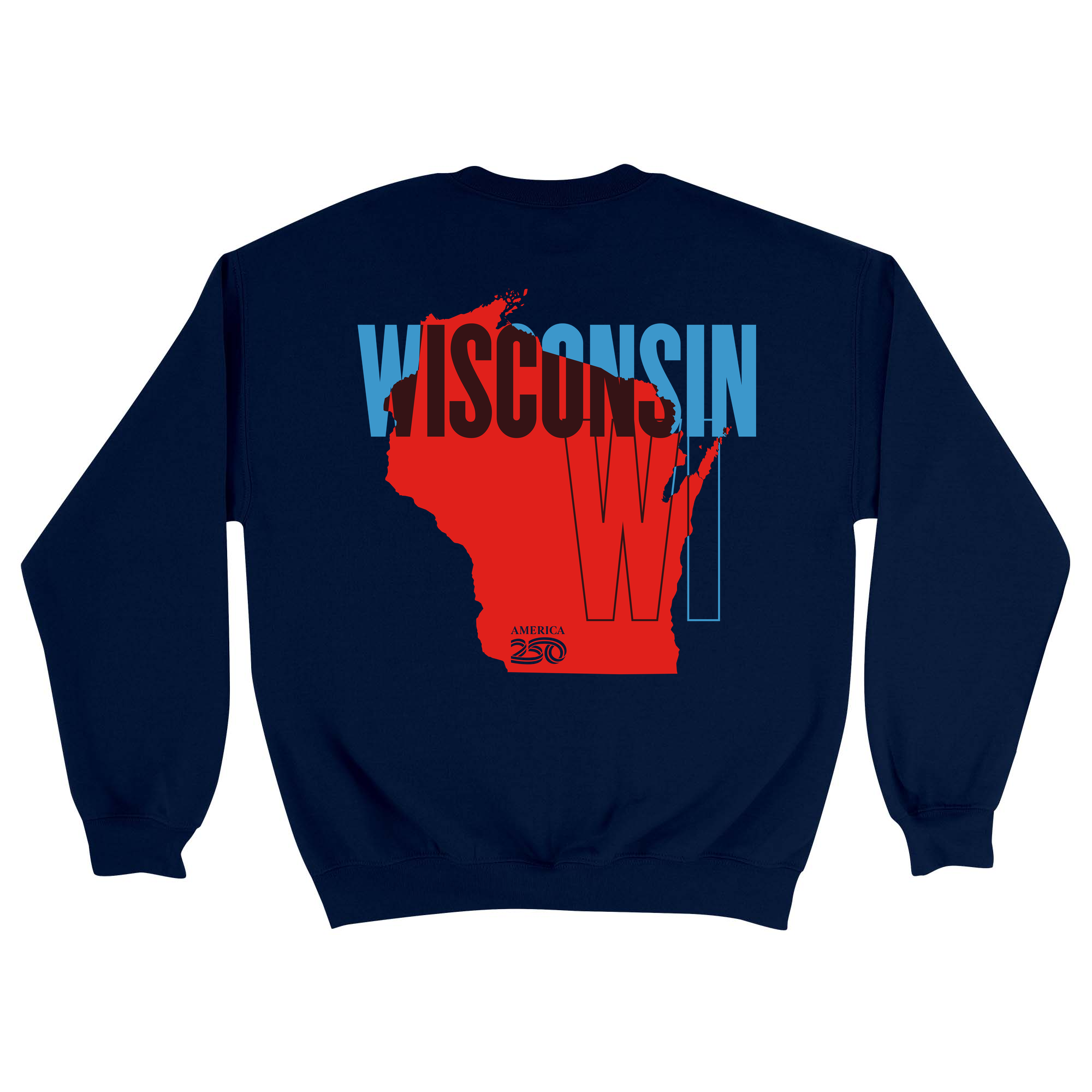 Unisex Medium Navy Crewneck Sweatshirt