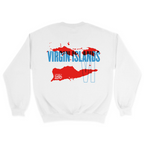 Unisex Medium White Crewneck Sweatshirt