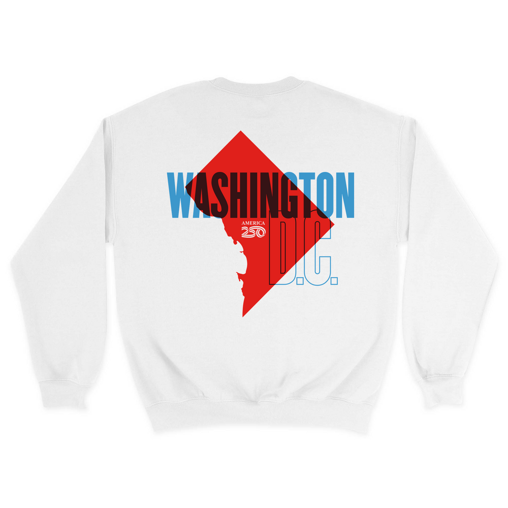 Unisex Medium White Crewneck Sweatshirt