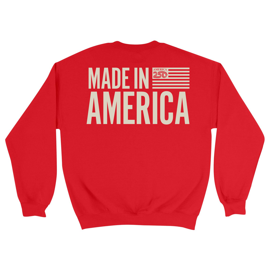 Unisex Medium Red Crewneck Sweatshirt