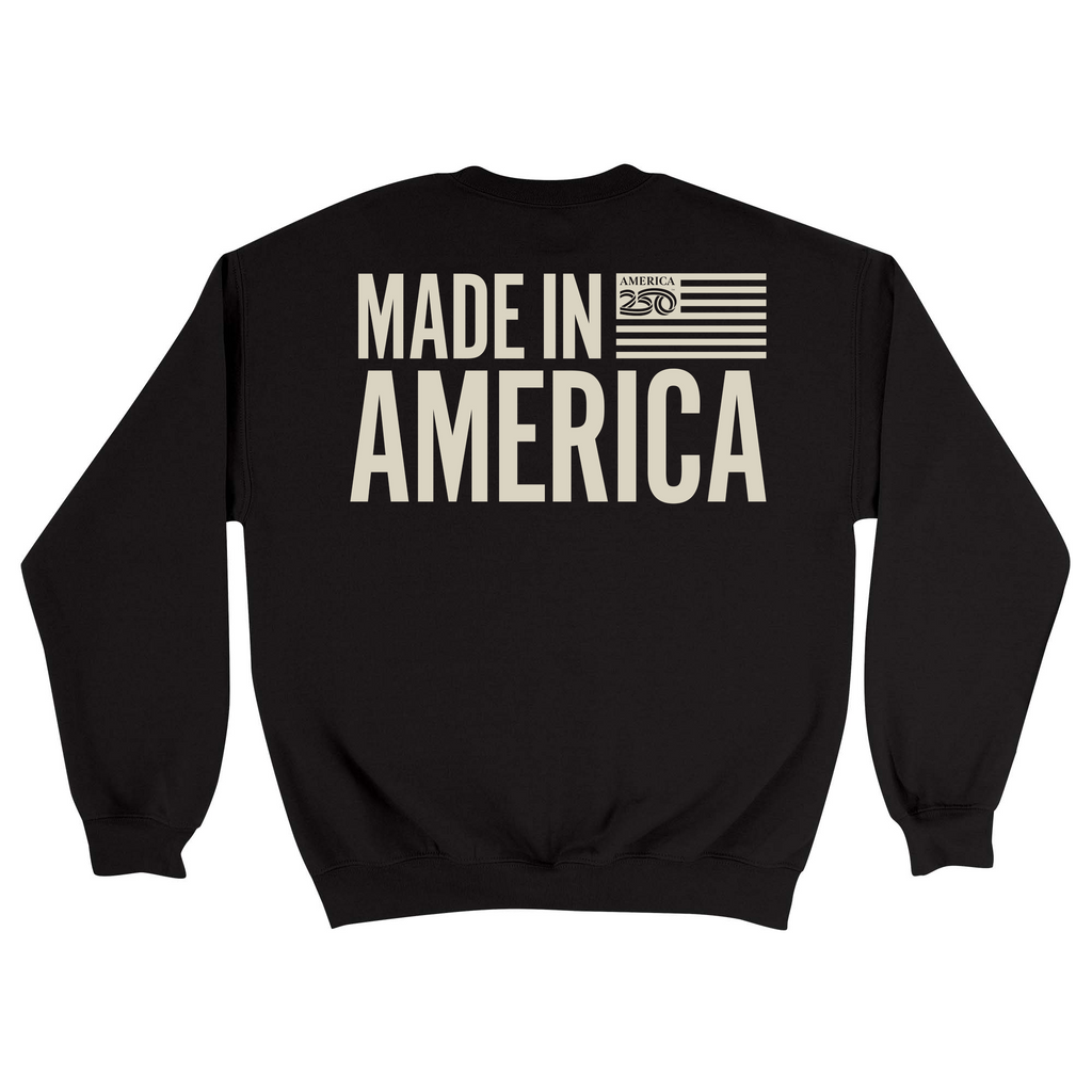 Unisex Medium Black Crewneck Sweatshirt