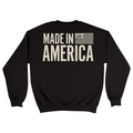 Unisex Medium Black Crewneck Sweatshirt