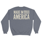 Unisex Medium Dark Ash Crewneck Sweatshirt
