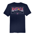 Mens Medium Navy Short Sleeve Tee