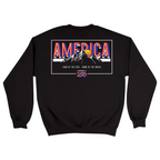 Unisex Medium Black Crewneck Sweatshirt