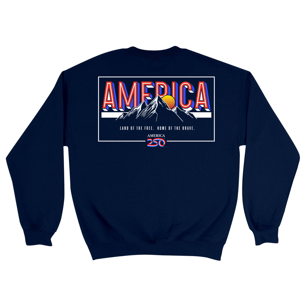 Unisex Medium Navy Crewneck Sweatshirt