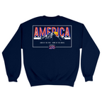 Unisex Medium Navy Crewneck Sweatshirt