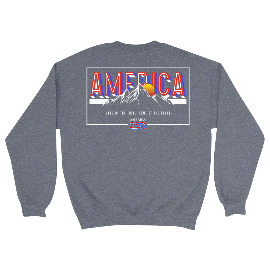 Unisex Medium Dark Ash Crewneck Sweatshirt
