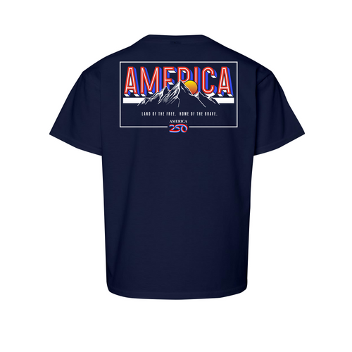 America 250 | Land of the FREE. Home of the BRAVE. Cotton Short