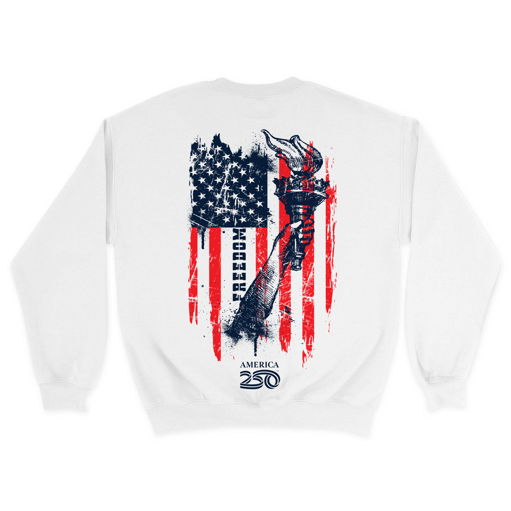 Unisex Medium White Crewneck Sweatshirt