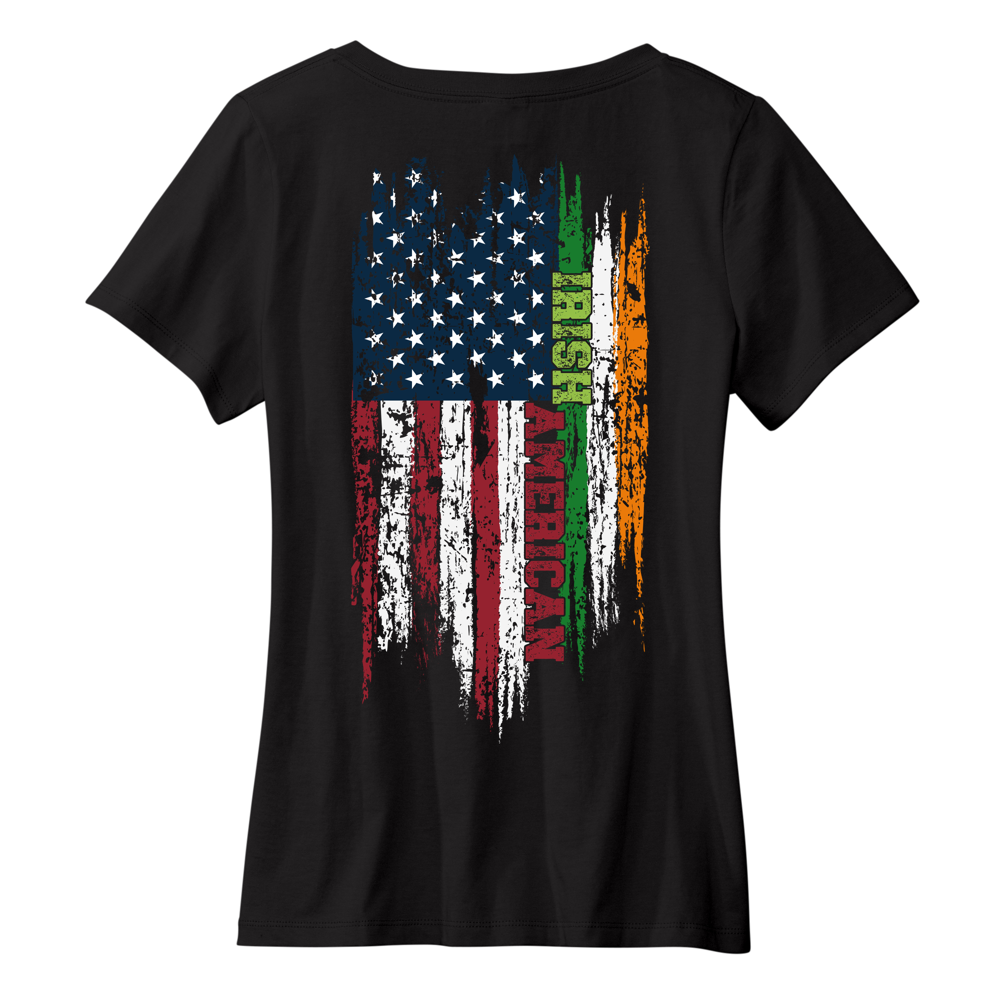 Womens Medium Black Short Sleeve V-neck Tee