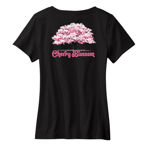 America250 Sakura Tree Women's V-Neck T-Shirt