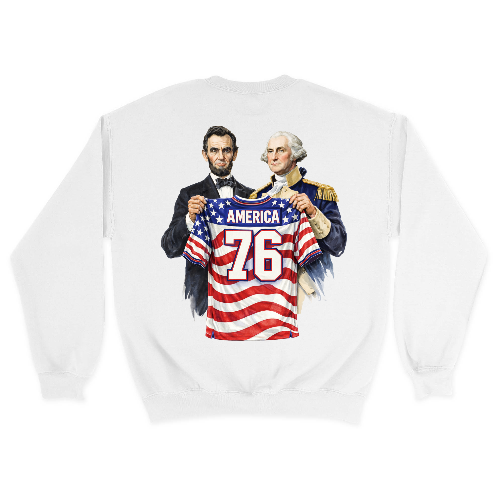 Unisex Medium White Crewneck Sweatshirt