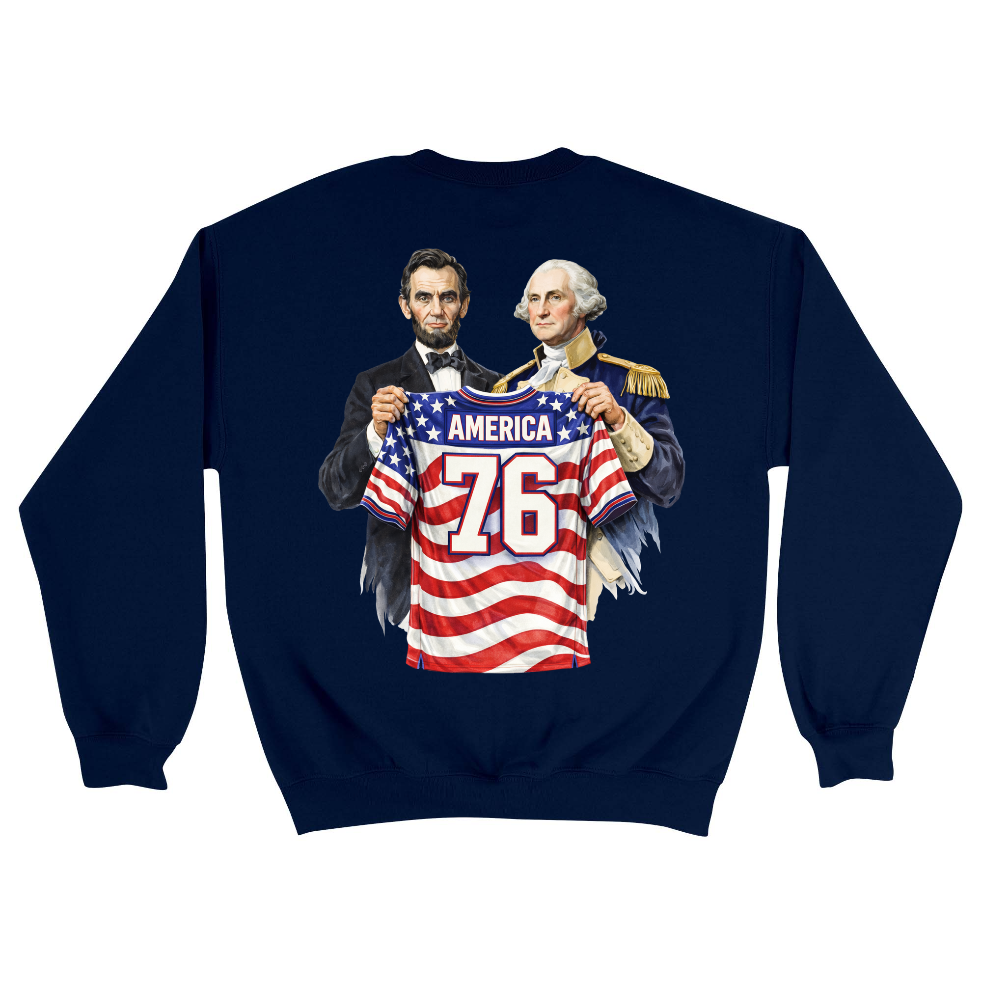Unisex Medium Navy Crewneck Sweatshirt